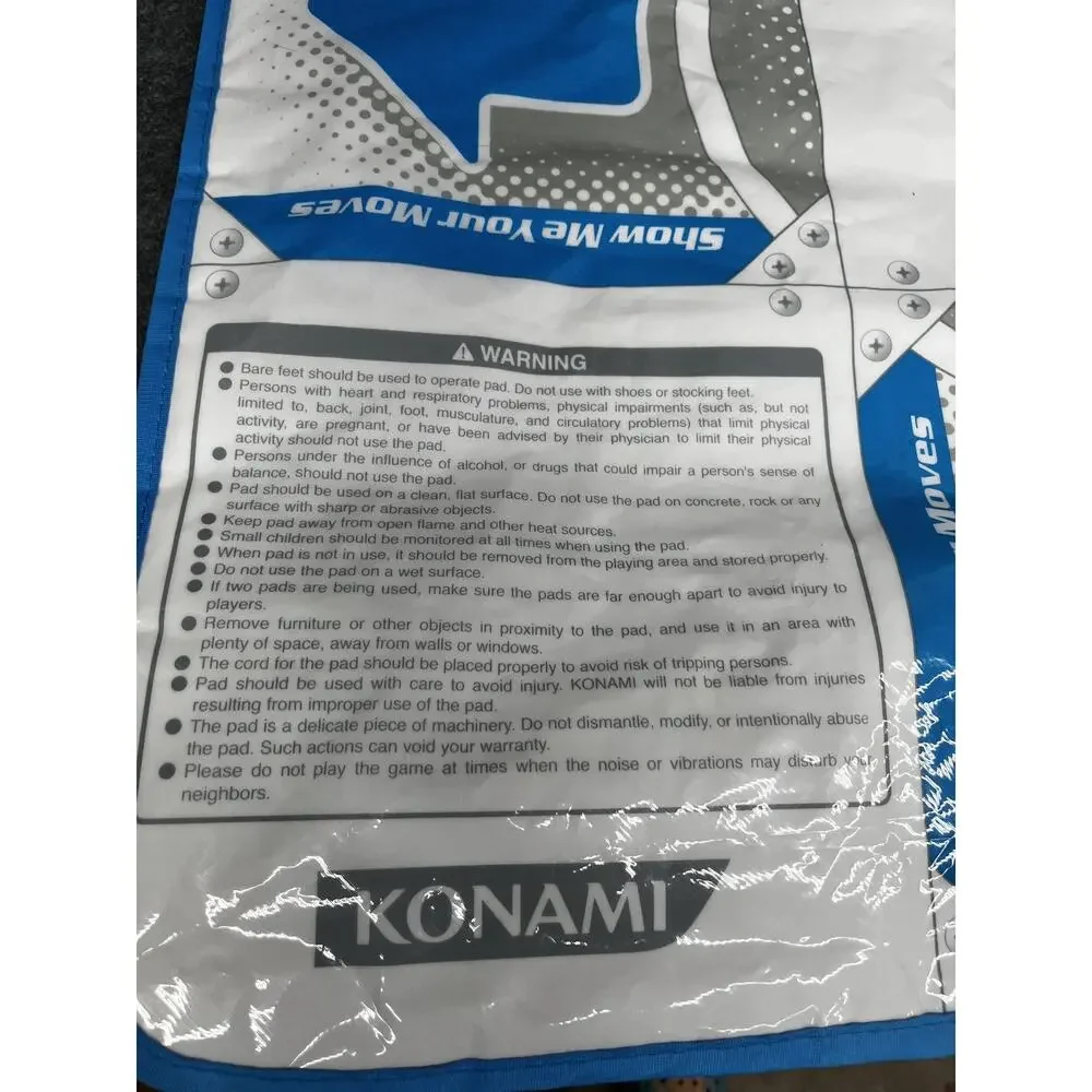 Konami Dance Pad Wii GameCube Dance Dance Revolution Mat RU054 OEM Untested